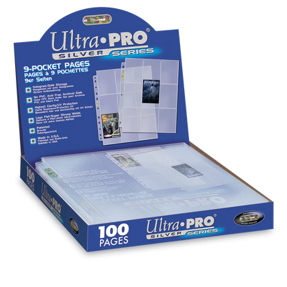 Ultra Pro 9-Pocket Page Silver Series 11 hole (10 pages)